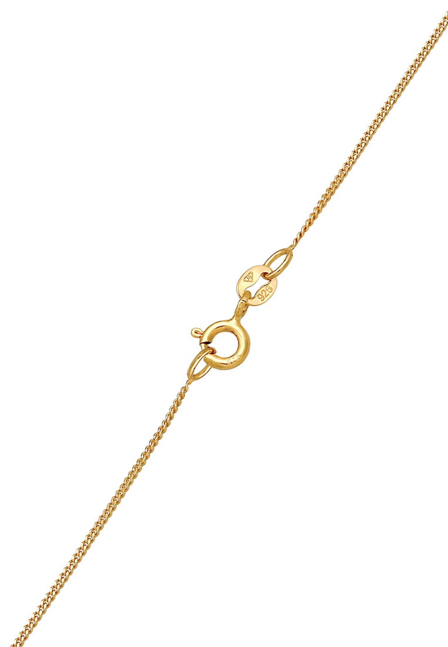 Silber, Kristalle Gold Anhänger Infinity Liebe Symbol Elli mit Infinity Kette