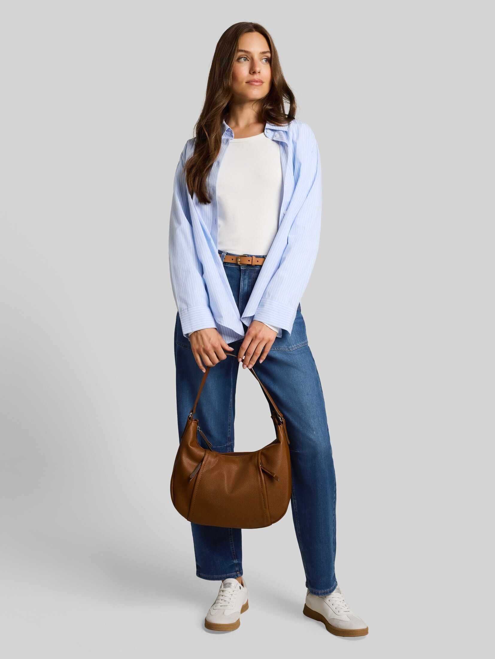 TOM TAILOR Weite Jeans Jeanshosen TTCELIA BARREL Jeans mit aufgesetzten Taschen – Bild 2 von 5