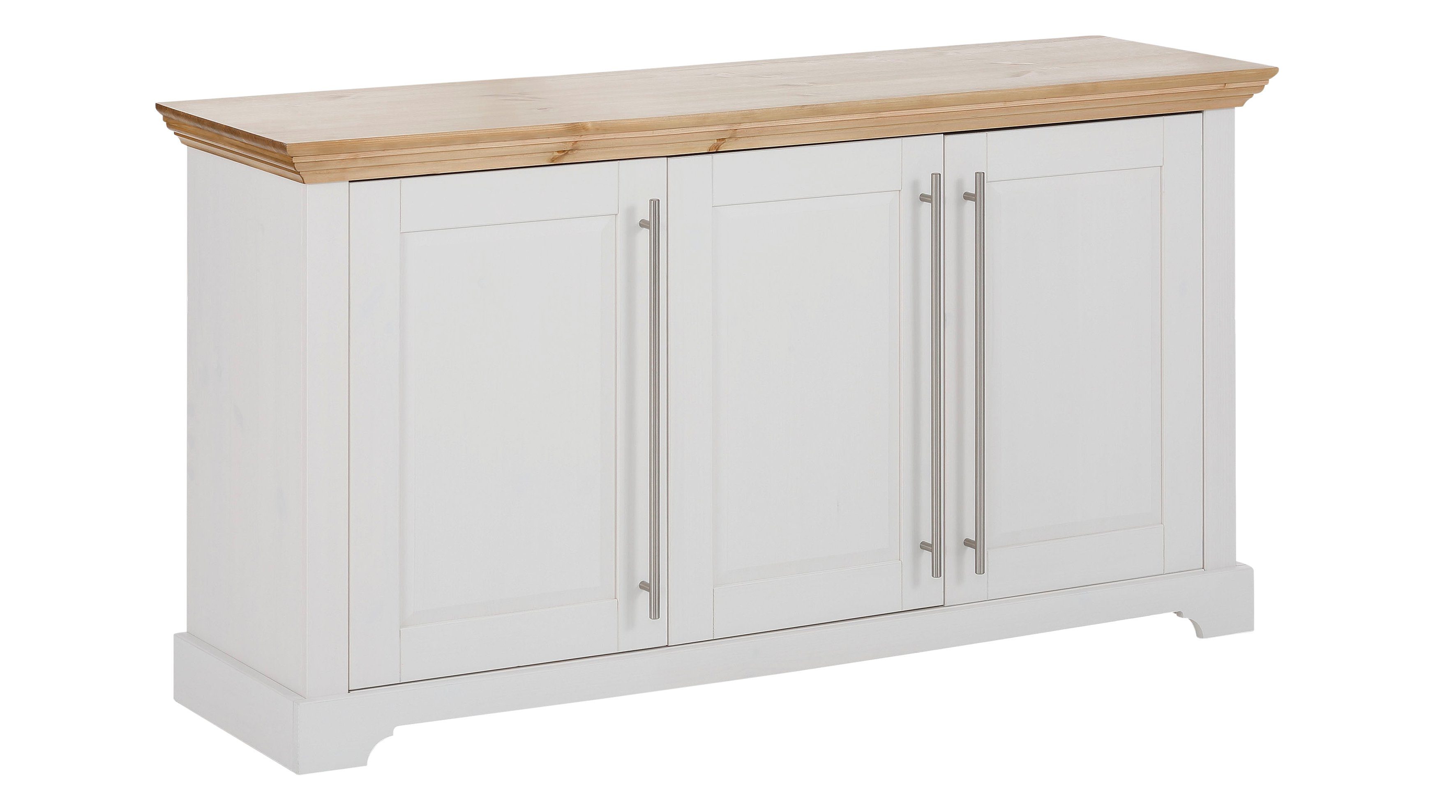 Home affaire Kommode Meliss, aus massiver Kiefer, FSC® zertifiziert, 3-türig, Breite 132 cm
