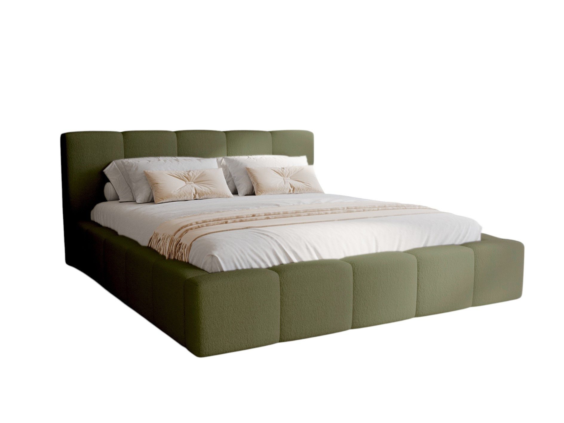 Compleo Polsterbett Wolkenbett modern und elegant, Designerbett LARAS (TOPSELLER Stauraumbett MADE IN EU), mit Bettkasten und Lattenrost