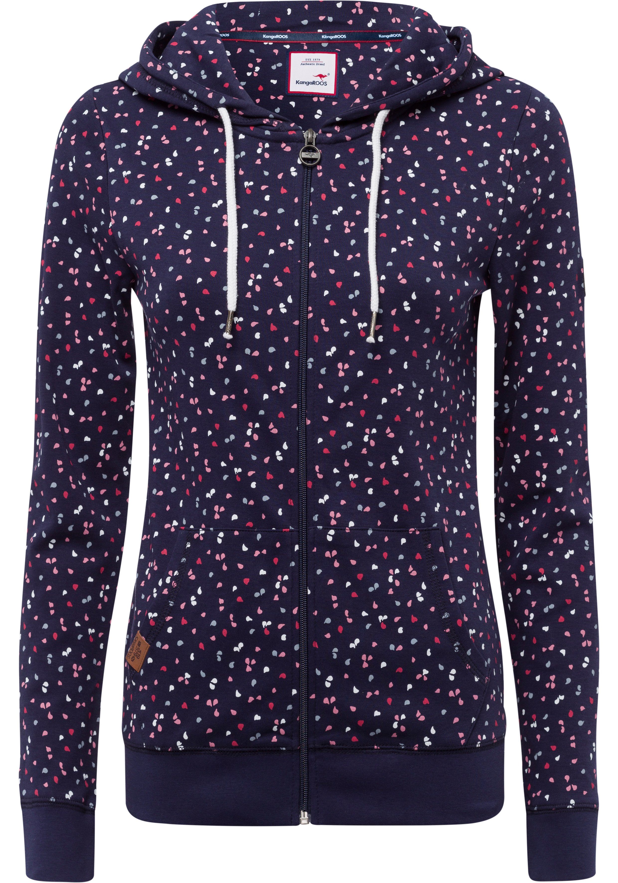 KangaROOS Kapuzensweatjacke mit sportlichem Minimal-Print. Reduzierter Preis € 46,89. Unverbindliche Preisempfehlung € 66,99