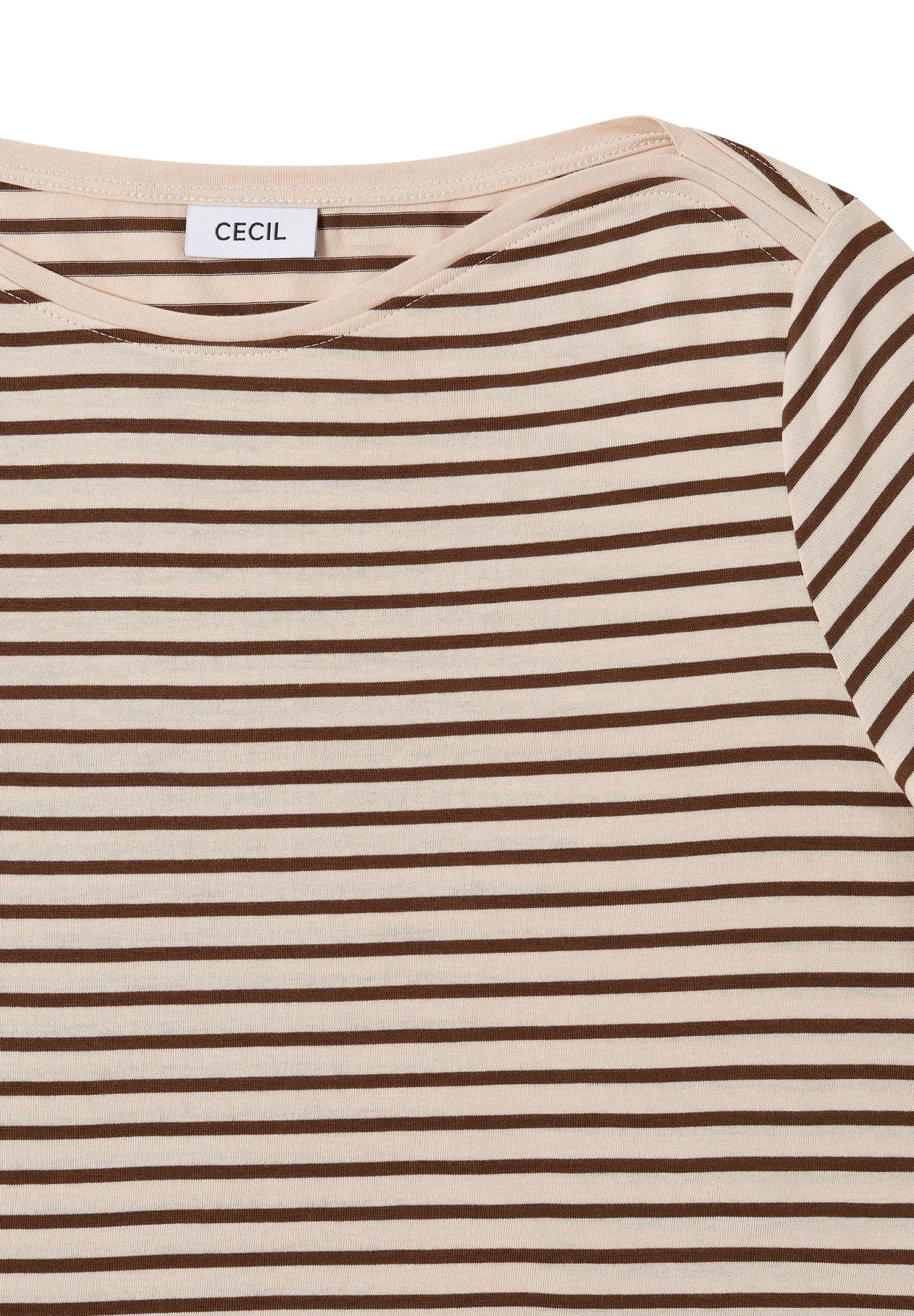 CECIL T-Shirt Basic Stripe Boatneck günstig online kaufen