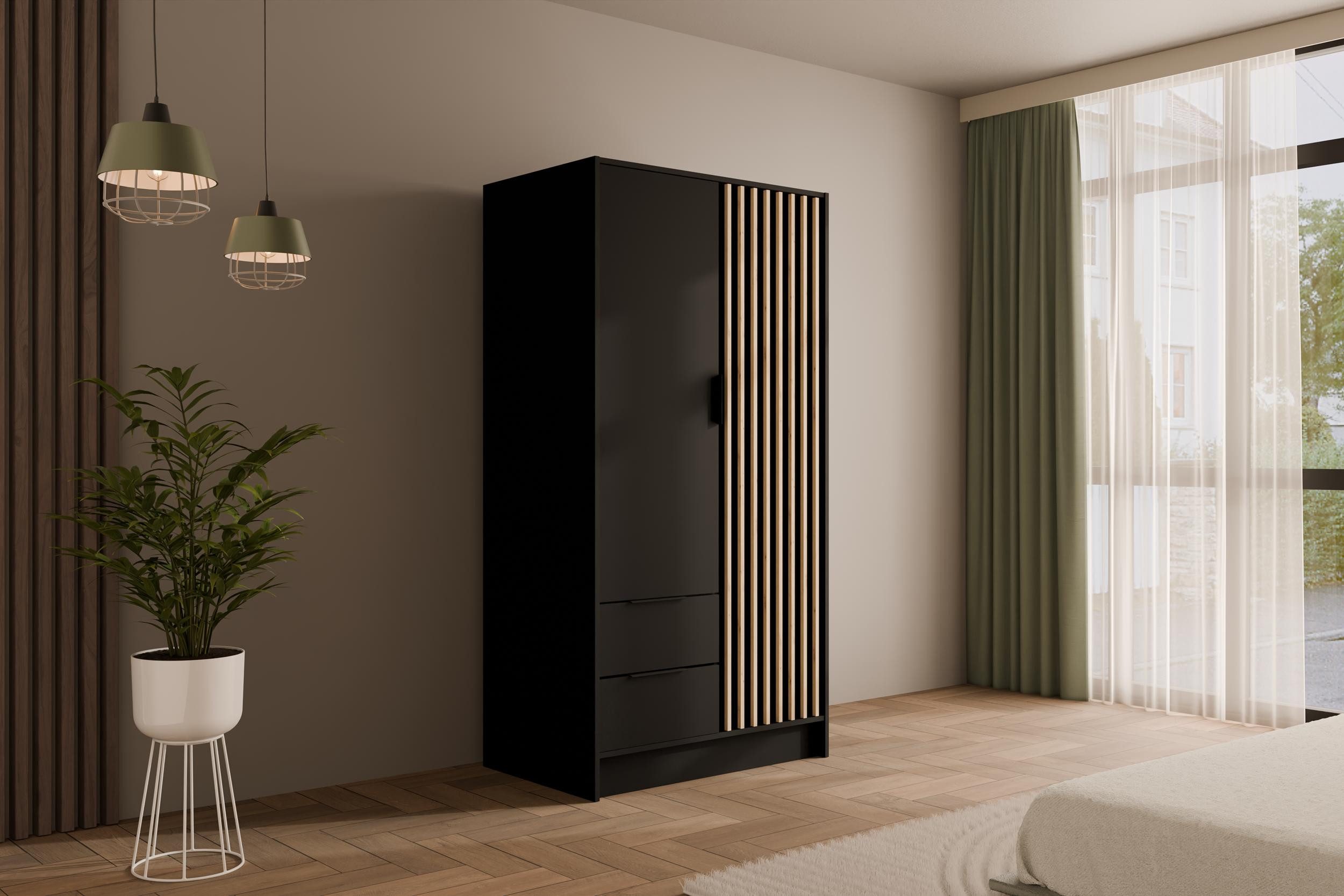 ALTDECOR Drehtürenschrank NELIA (Kleiderschrank Garderobenschrank mit günstig online kaufen
