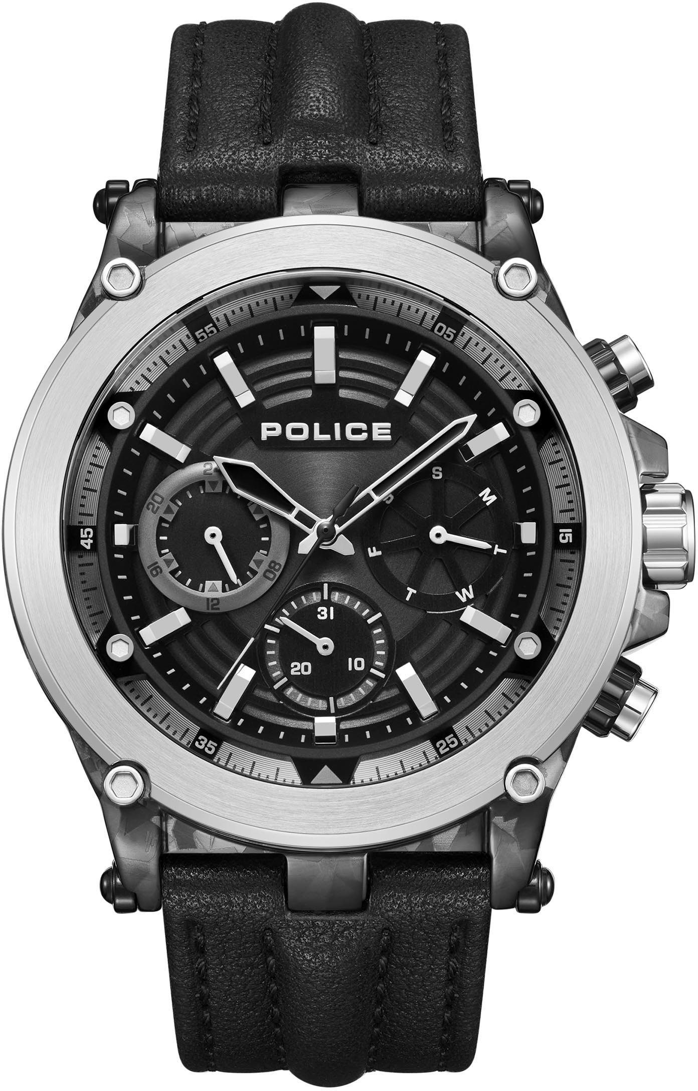 Police Multifunktionsuhr TAMAN, PEWJF2226640, Armbanduhr, Quarzuhr, Herrenuhr, Datum