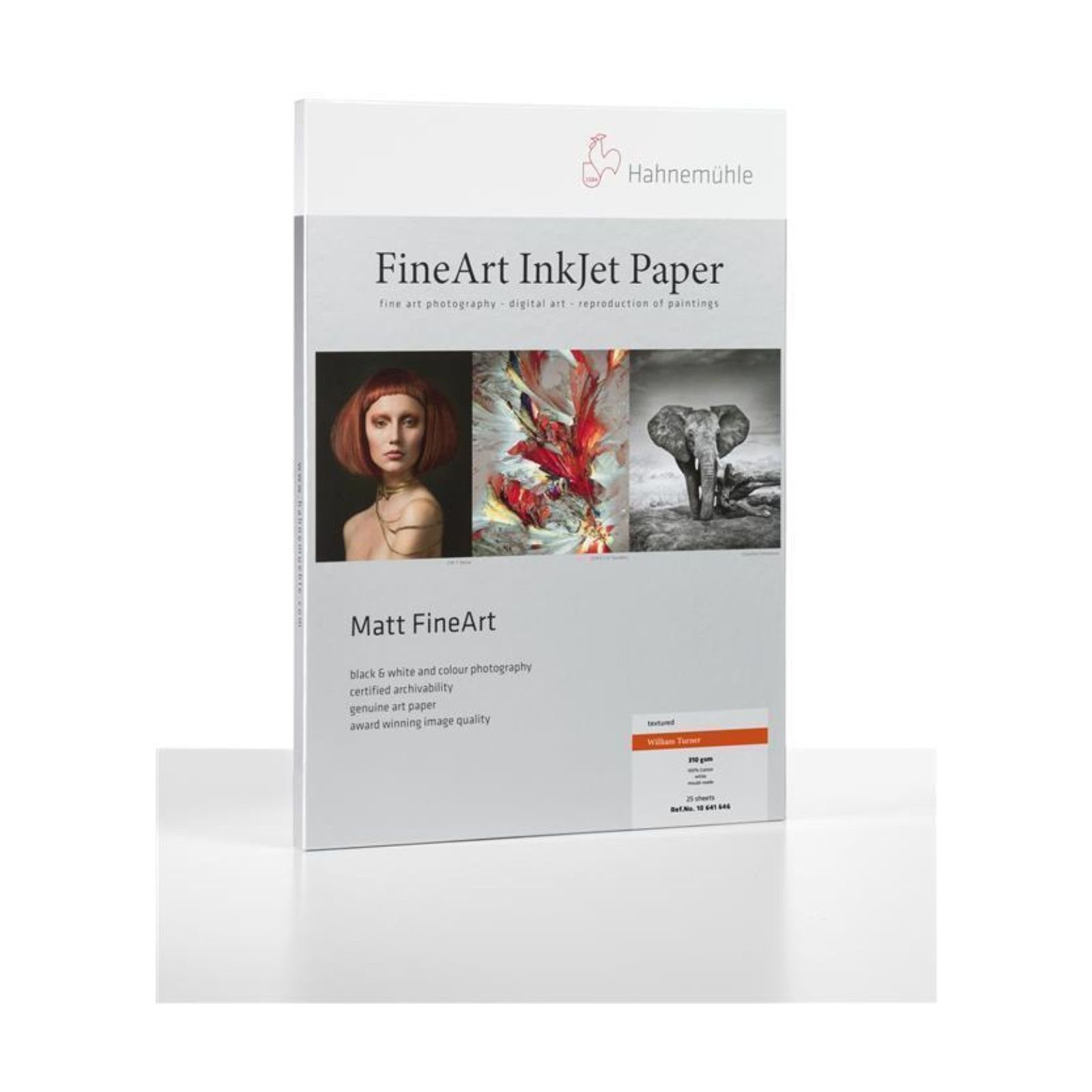 g/m² 190 William - 25 Fotopapier Hahnemühle Blatt DIN FineArt Inkjet-Papier Turner A3 - -