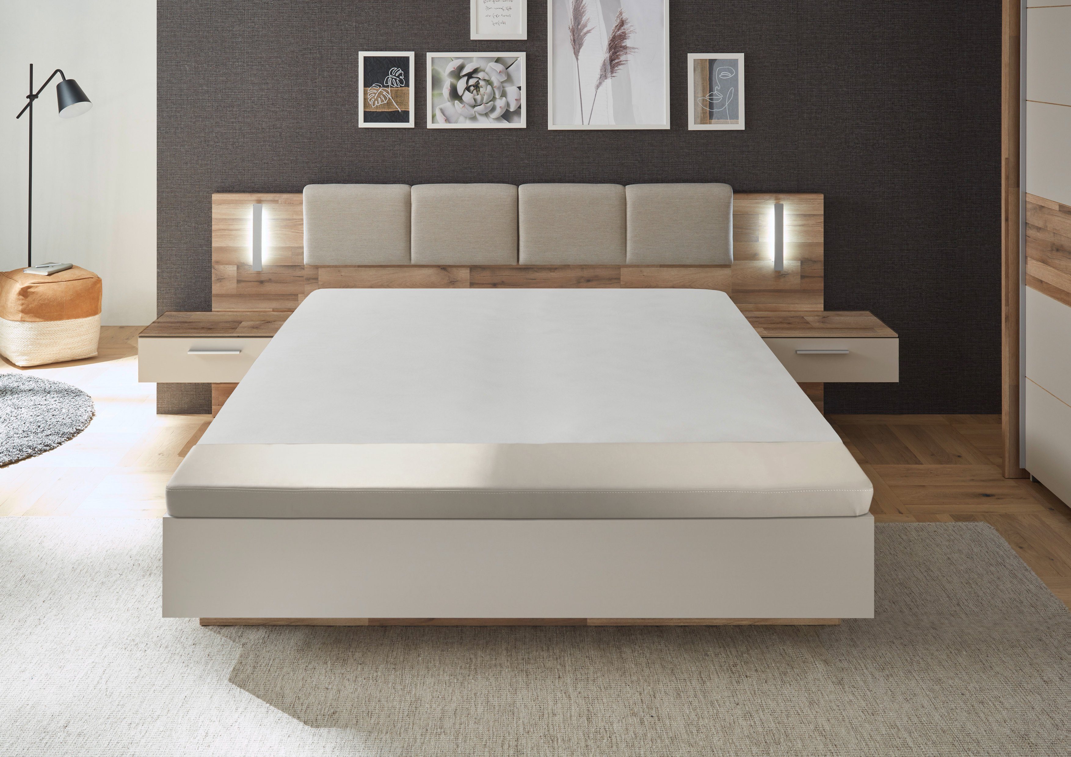 Schlafkontor Bettanlage Cadore, mit Kopfteilbeleuchtung