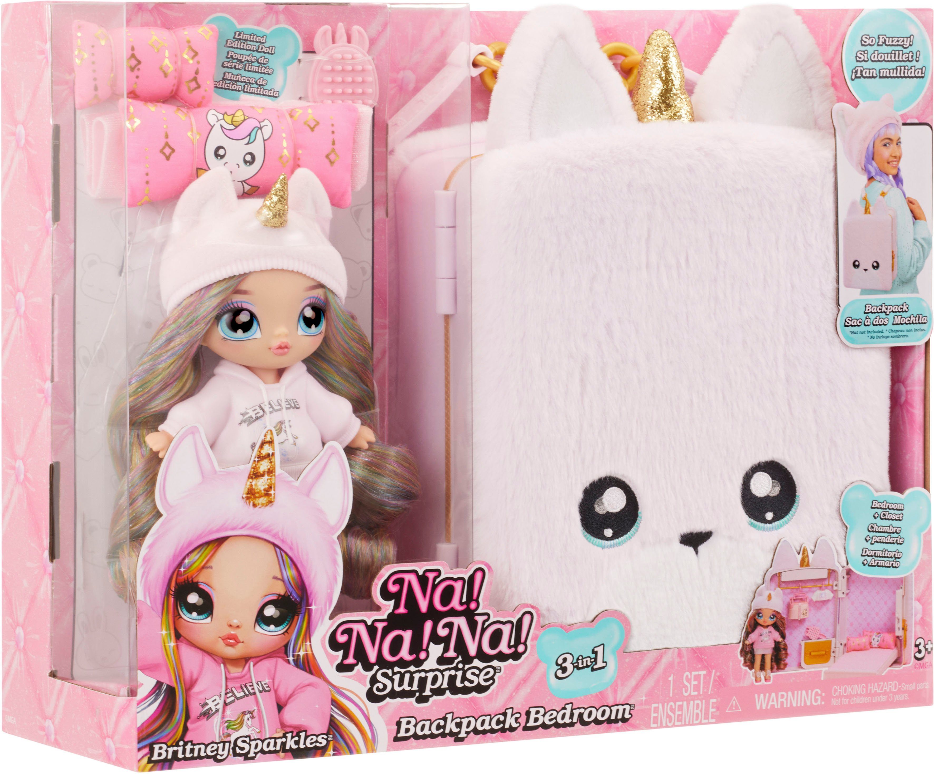 MGA ENTERTAINMENT Puppenmöbel 3in1 Backpack Bedroom Unicorn Playset- Britne günstig online kaufen