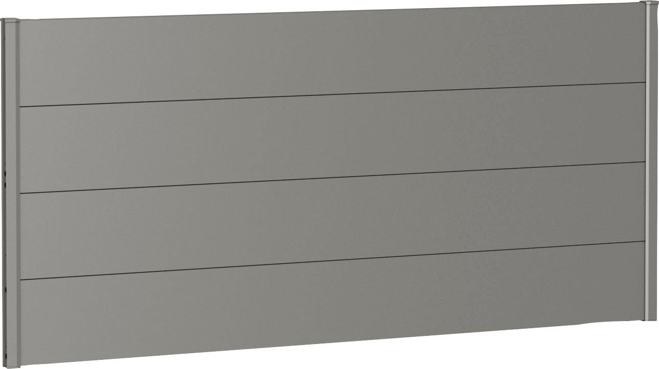 Biohort Sichtschutzelement, 4 Metall-Paneele und 2 Führungsschienen, LxH: 194x91 cm