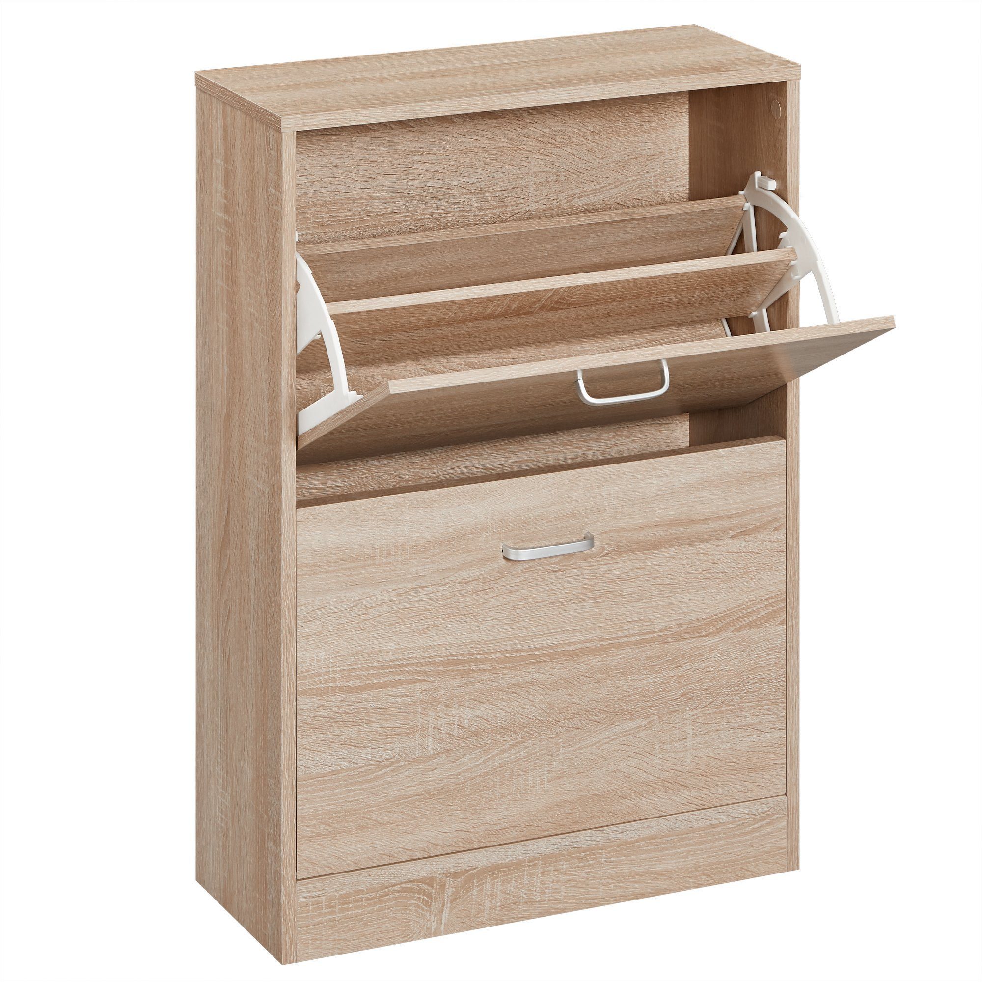 VASAGLE Schuhschrank Schuhregal mit Klappen, Schuhkipper, Trennwände perfek günstig online kaufen