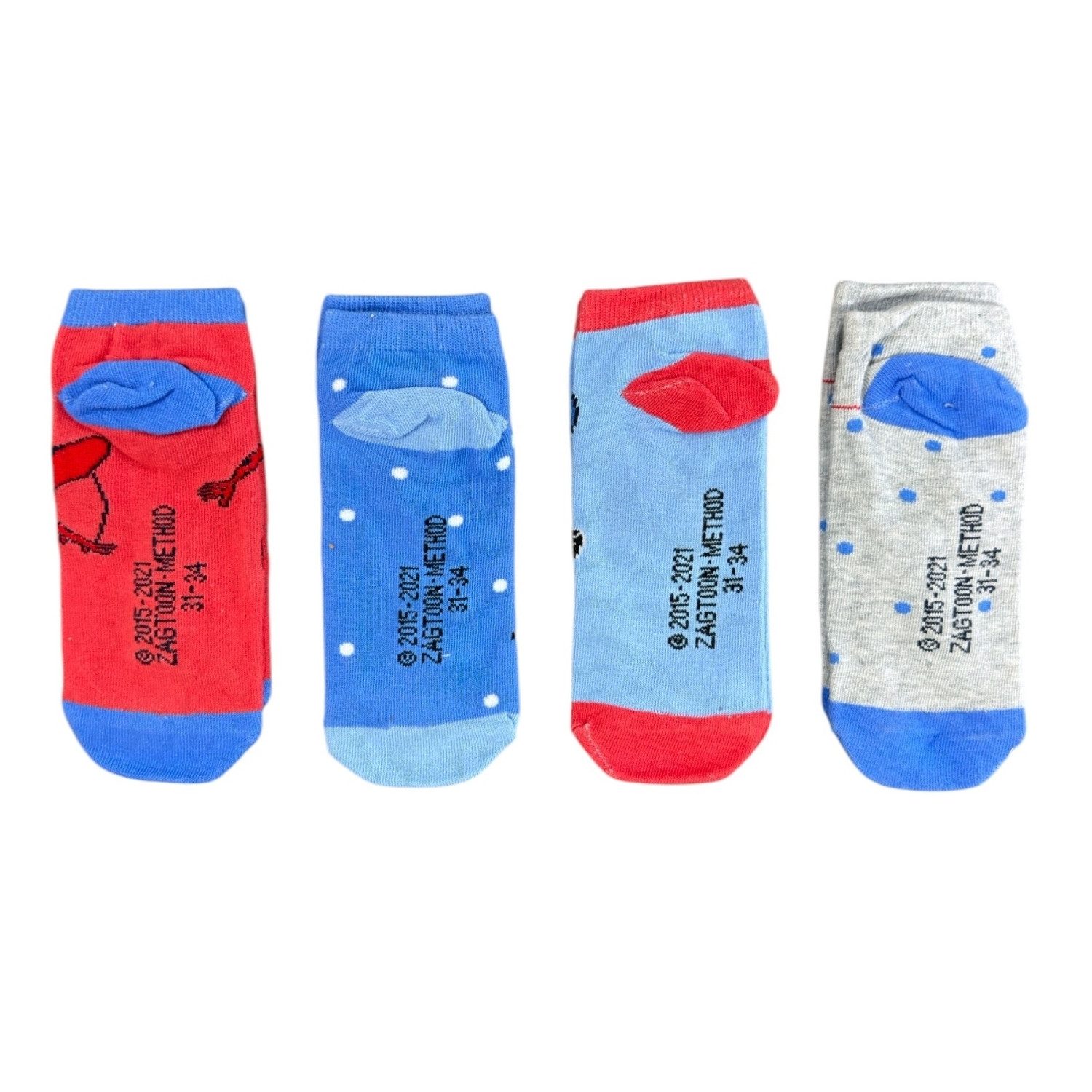 Lady Bug Socken MIRACULOUS 4er Pack Kinder Socken Strümpfe Mädchen Gr. 31-34