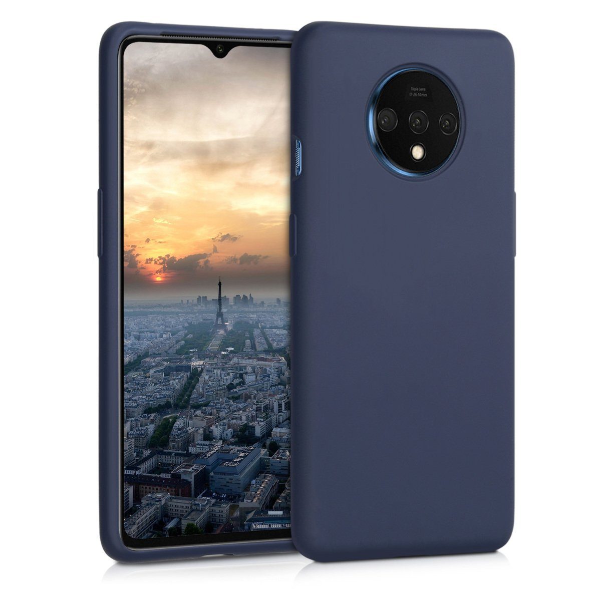 kwmobile Handyhülle Handyhülle für OnePlus 7T Hülle, Weiches Handy Silikon Case - Schutzhülle Cover