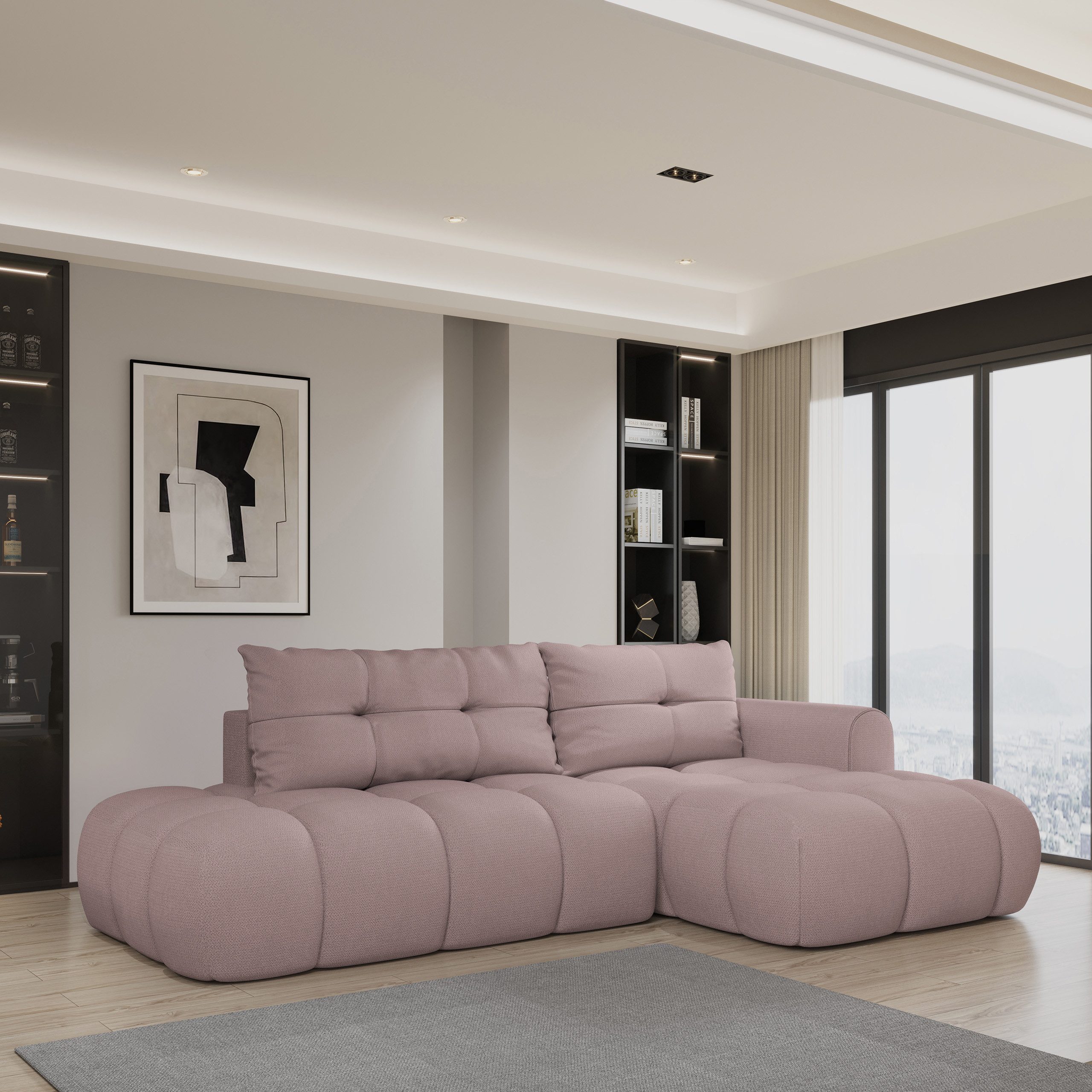 Masseno Ecksofa FLUMA mit Schlaffunktion L-Form, günstig online kaufen