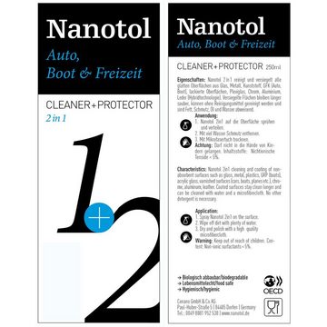 Nanotol KFZ-Reiniger mit Lotuseffekt Scheibenversiegelung (1 St), Abperleffekt, Easy-to-clean-Effekt, Glanzverstärker