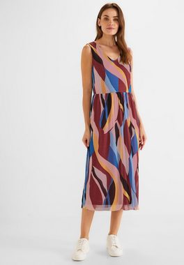 STREET ONE Midikleid Meshkleid mit Print