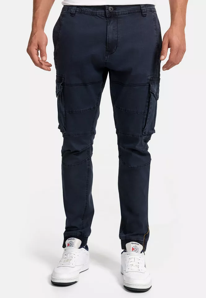 Indicode Cargohose Herren Alex Cargo Hose Herrenhose mit 6 praktischen Taschen