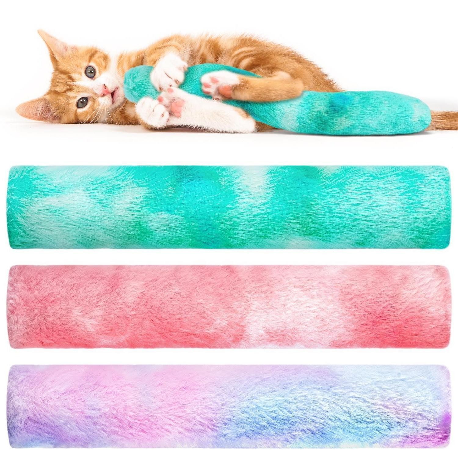 LuxusKollektion Tier-Beschäftigungsspielzeug Katzen Spielzeug Set Plüschkissen 3er Pack, Textil