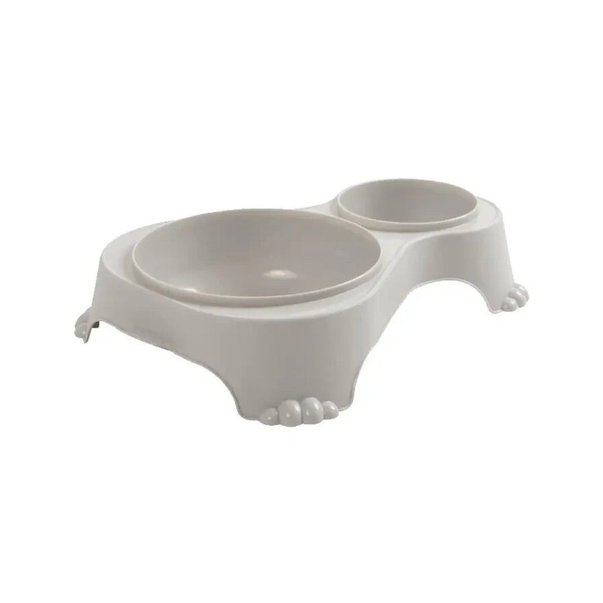 ROTHO Napf Rotho Sally Doppelfutternapf 1 l 0,28 l für Hund und Katze, Kunststoff (PP) BPA-frei, Futternapf Doppel Wassernapf Fressnapf Doppelfunktion