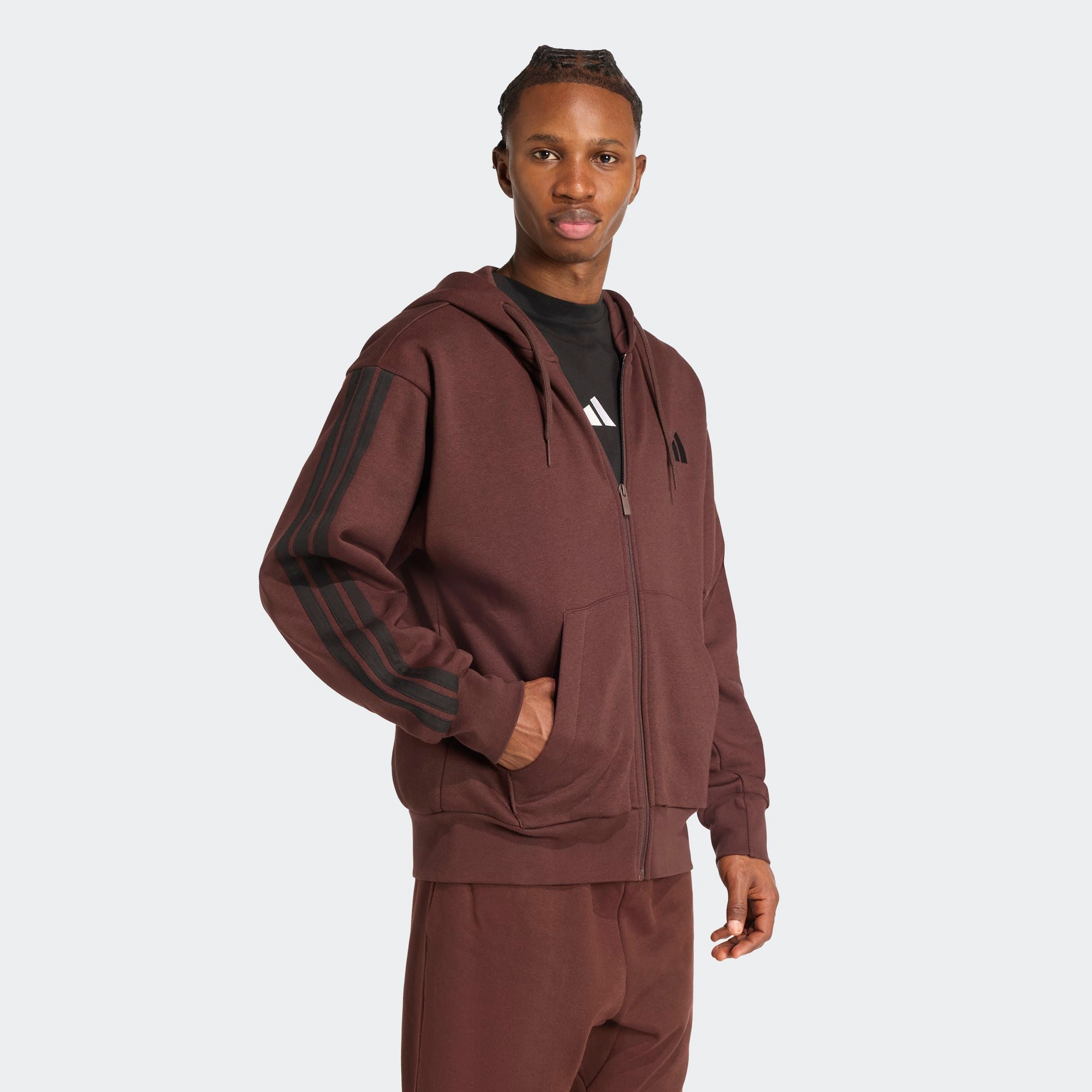 adidas Sportswear Sweatshirt M 3S FL FZ HD für Laufen und Sportmode, mit Re günstig online kaufen