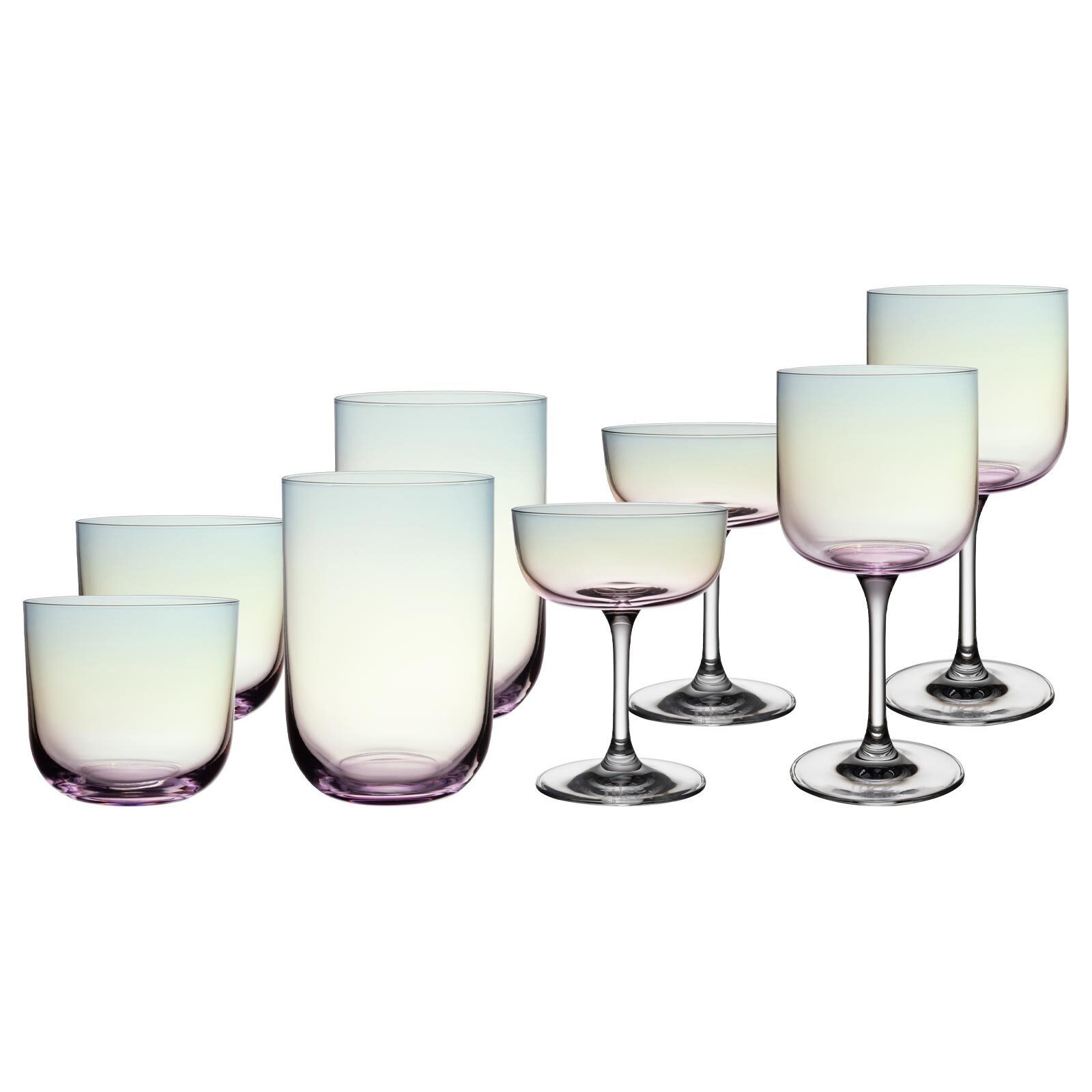 like. by Villeroy & Boch Gläser-Set Like Glass Komplett-Gläser-Set 8-tlg., 8-tlg., Glas