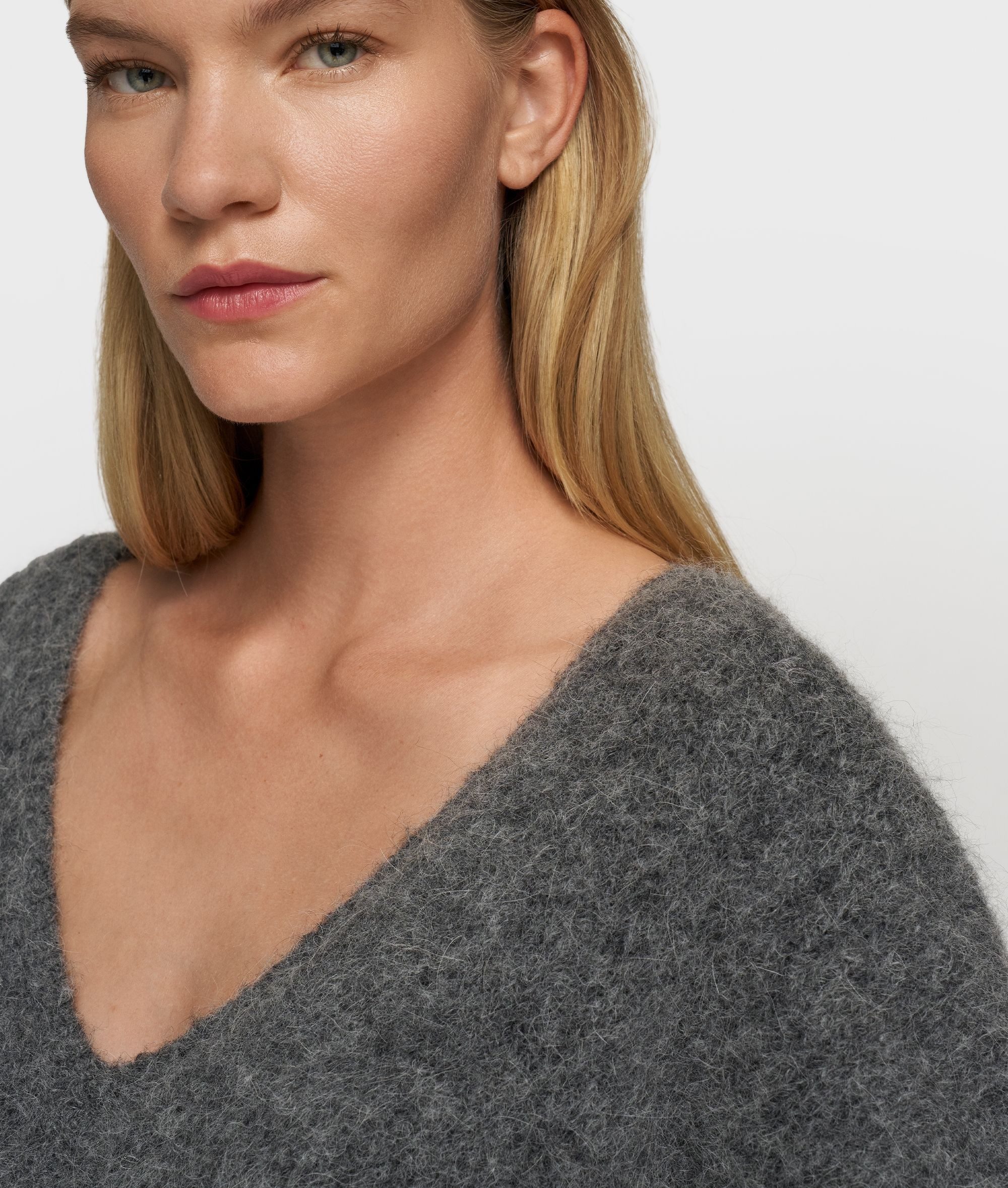 10DAYS Strickpullover Pleat Hairy Knit