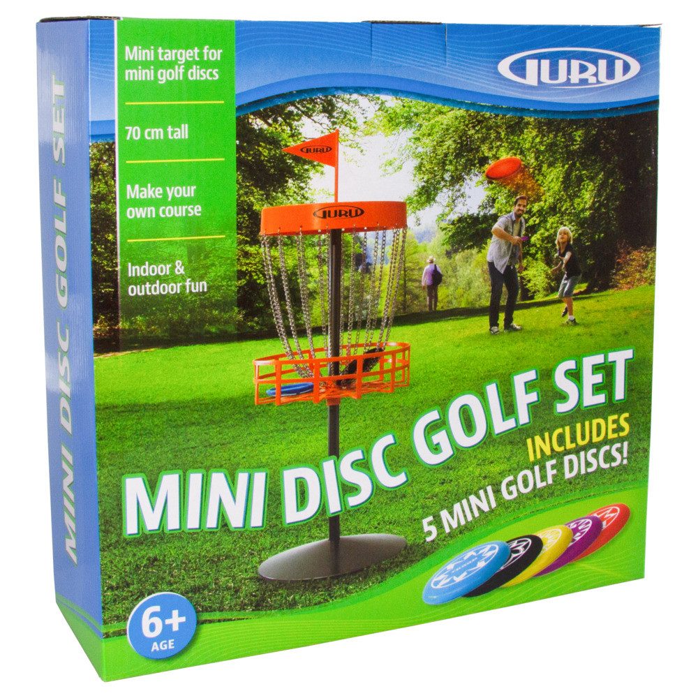 MTS Wurfscheibe Wurfscheiben-Set Disc Golf Mini Basket inklusive 5 Scheiben