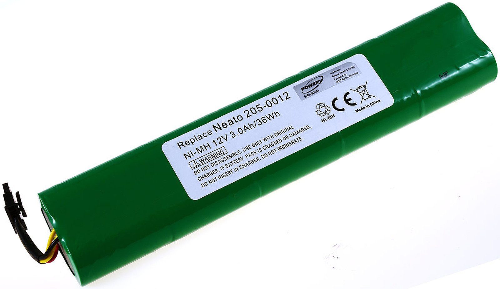 Powery Akku für Neato Botvac D7500 Akku 3000 mAh (12 V)