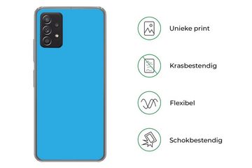 MuchoWow Handyhülle Blau - Licht - Farben, Phone Case, Handyhülle Samsung Galaxy A53, Silikon, Schutzhülle