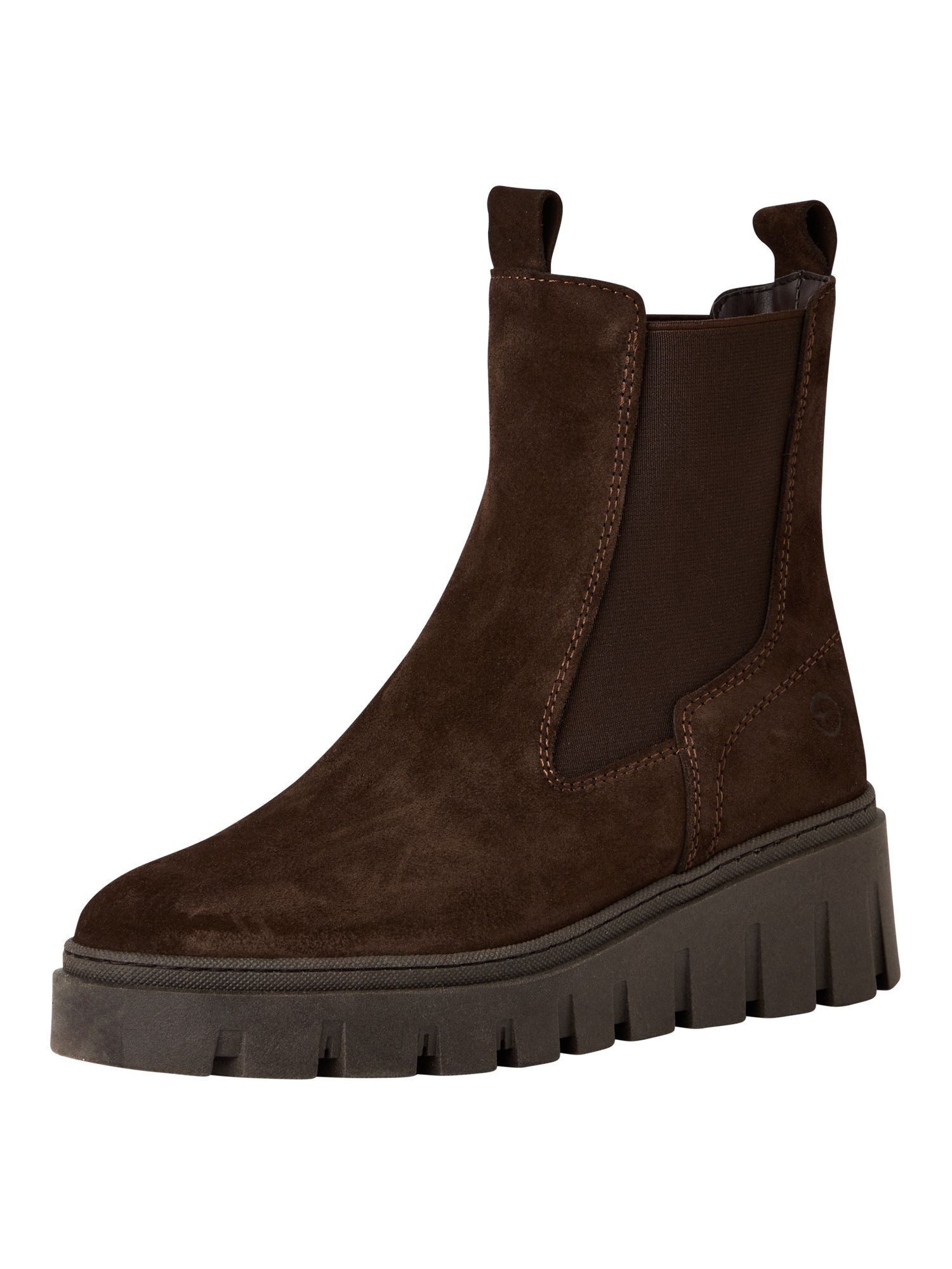 TOUCH-IT aus Leder Keilabsatz 1-25489-45 Chelseaboots