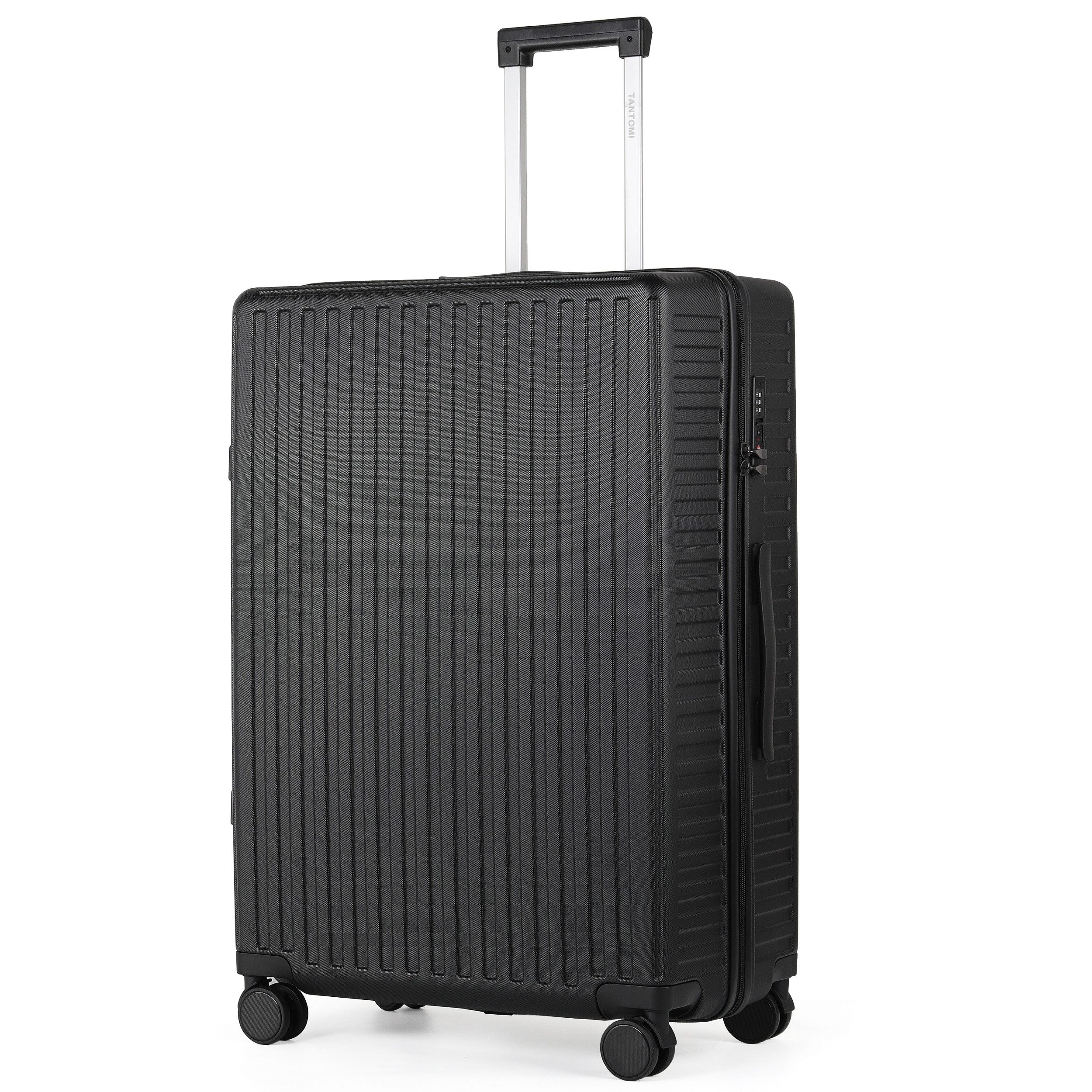 TAN.TOMI Hartschalen-Trolley ABS Handgepäckkoffer Business-Koffer Trolleys mit TSA Schloss, Mit abschließbarer Vortasche, Laptopfach, Leichtgewicht