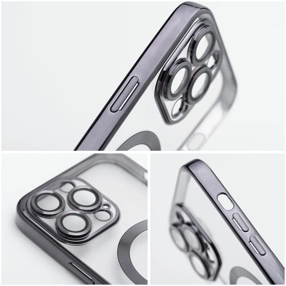 FITSU Handyhülle Handyhülle für iPhone 18 Pro Max mit Kameraschutz MagSafe kompatibel 6,9 Zoll, Transparente Schutzhülle für iPhone 18 Pro Max mit farbigem Rahm – Bild 3 von 5