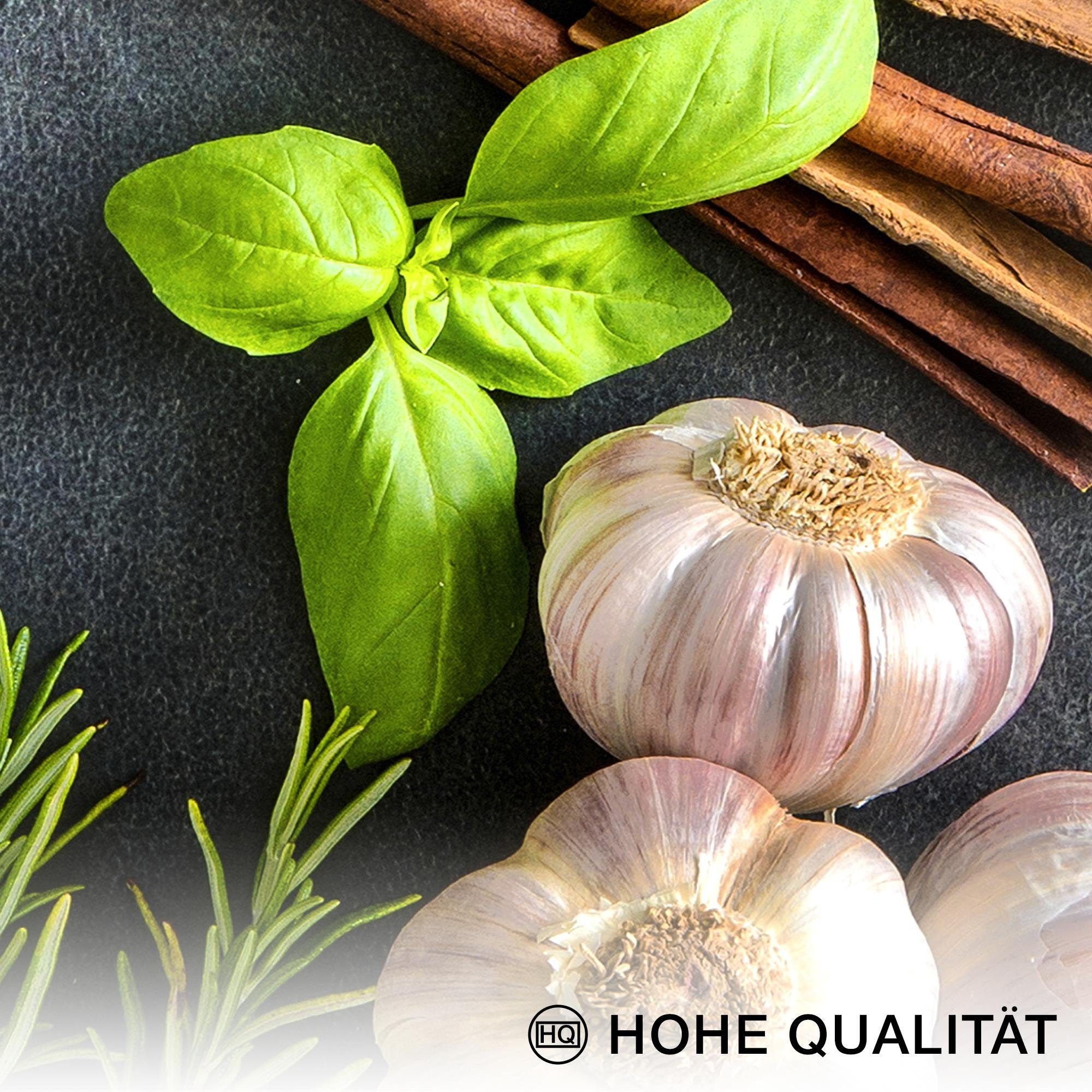 Novart Wandbild Wandbilder Küche Kaffee - AUFHÄNGFERTIG - Küchenbilder Obst 100x70 cm, Gewürze