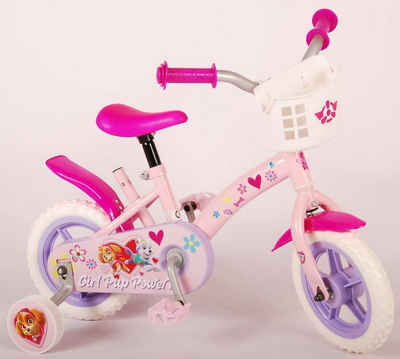 PAW PATROL Kinderfahrrad Mädchen - 10 Zoll - Rosa - Fester Gang