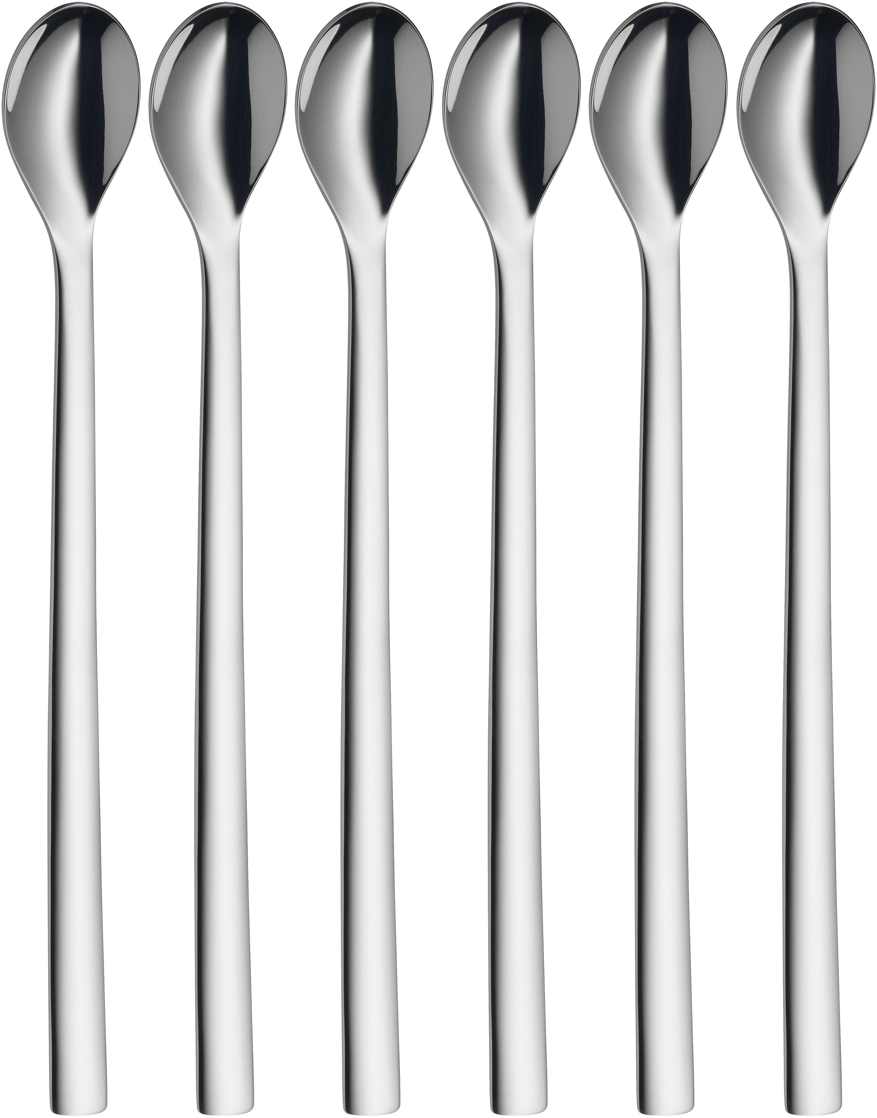 WMF Longdrinklöffel Nuova (6 Stück), 6-tlg., 22 cm, Cromargan Edelstahl rostfrei 18/10, Geschenkverpackung
