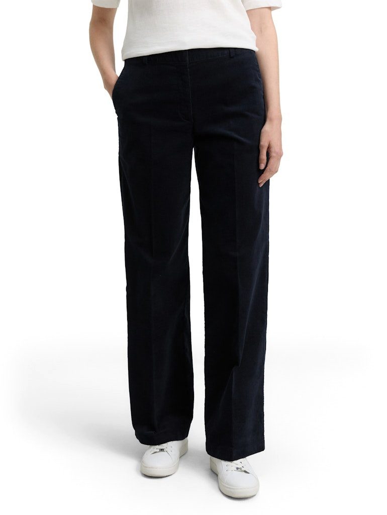 TOM TAILOR Chinos TTLea wide leg corduroy LUNAR ECLIPSE