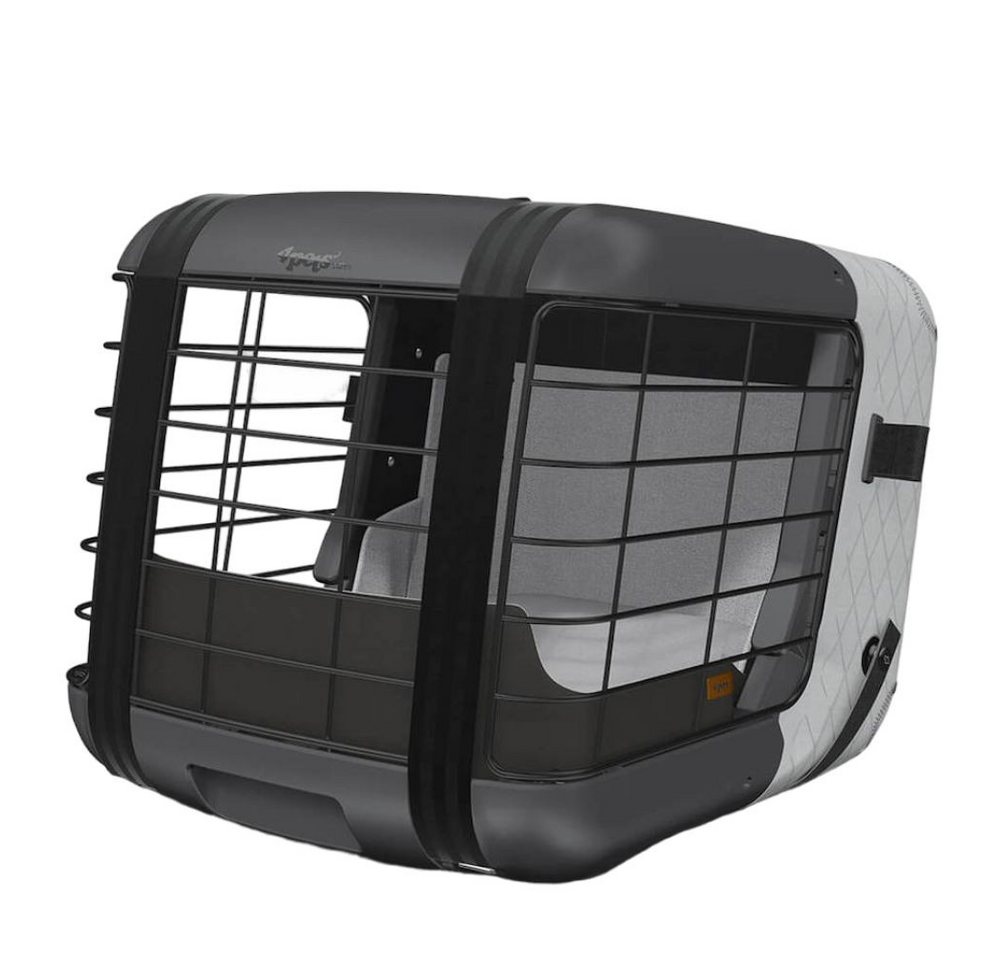 4pets Hunde-Transportbox Caree Transportbox für Haustiere bis 15 kg, Transportsystem für kleine Hunde und Katzen bis 15 kg