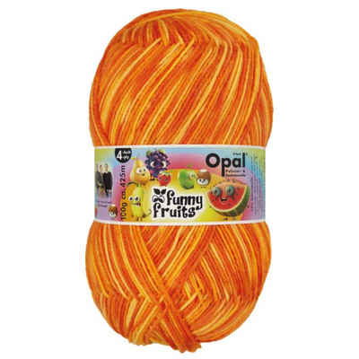 Opal FUNNY FRUITS Häkelwolle, 425 m (farbenprächtige 4-fach Pullover- und Sockenwolle), 100 g