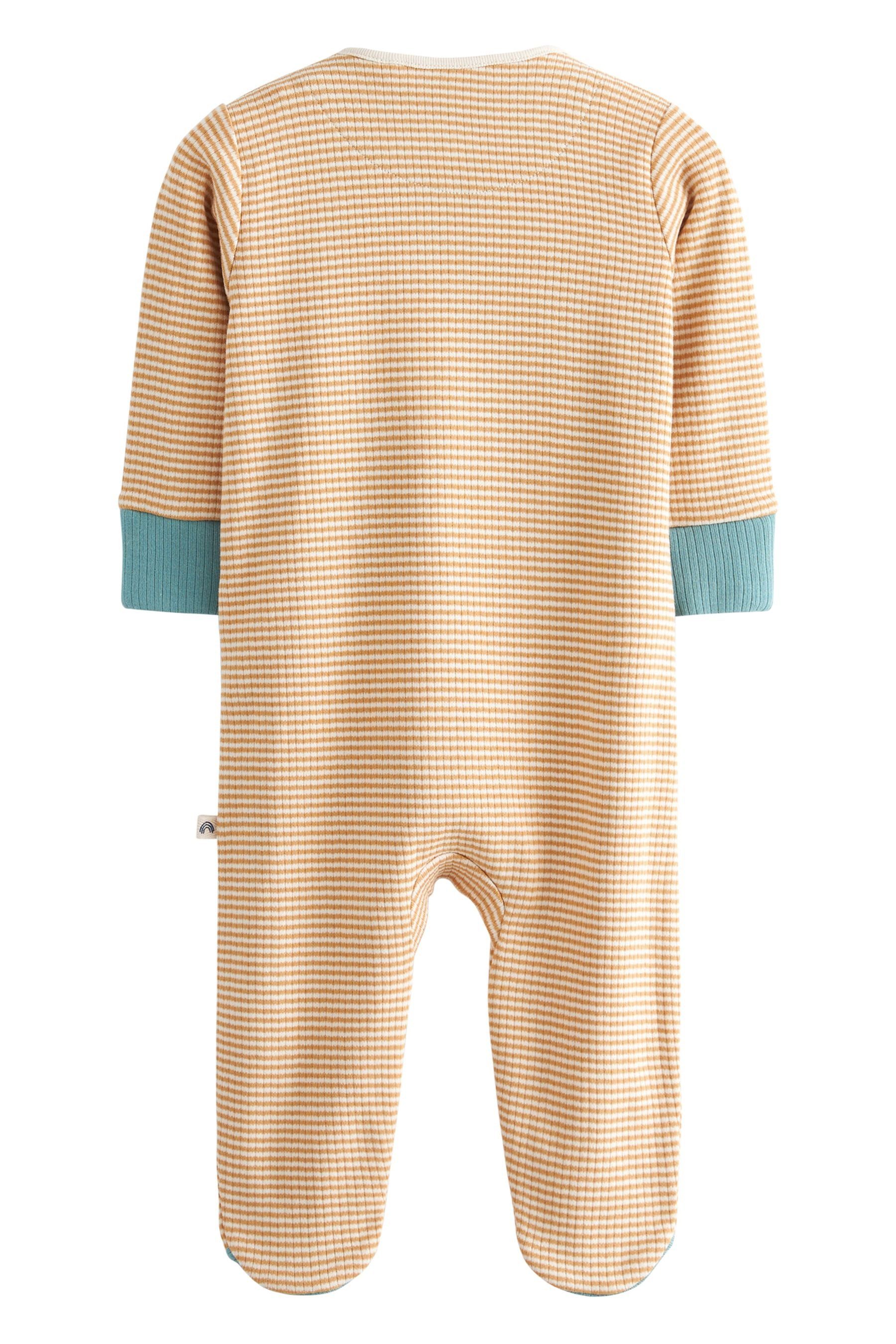 Next Schlafoverall Baby-Schlafanzug mit Fuß Blue/Neutral Daddy und Figurenmotiv (1-tlg)