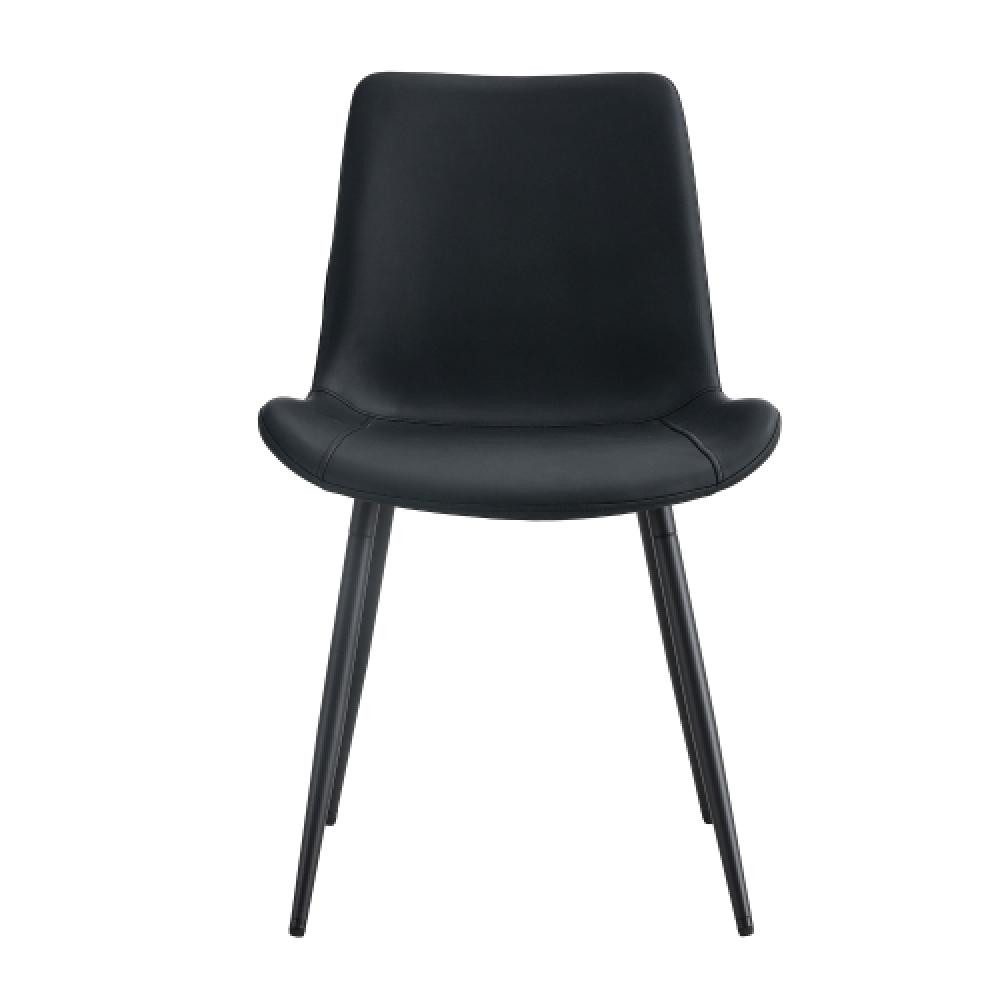 BBWL Esszimmerstuhl 4-teiliger Set aus Kunstleder modernes Design, mit breiter Sitzfläche Rückenlehne rutschfeste Metallfüße Home-Office – Bild 2 von 5