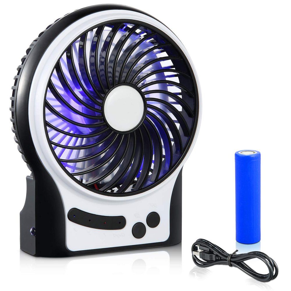 GelldG Mini Tischventilator Lüfter Ventilator Mini Tragbarer USB-Ventilator