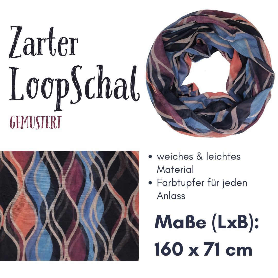 dy_mode Loop Damen Loopschal Leichter Rundschal Schlauchschal für Herbst & Frühling, Zartes und weiches Material