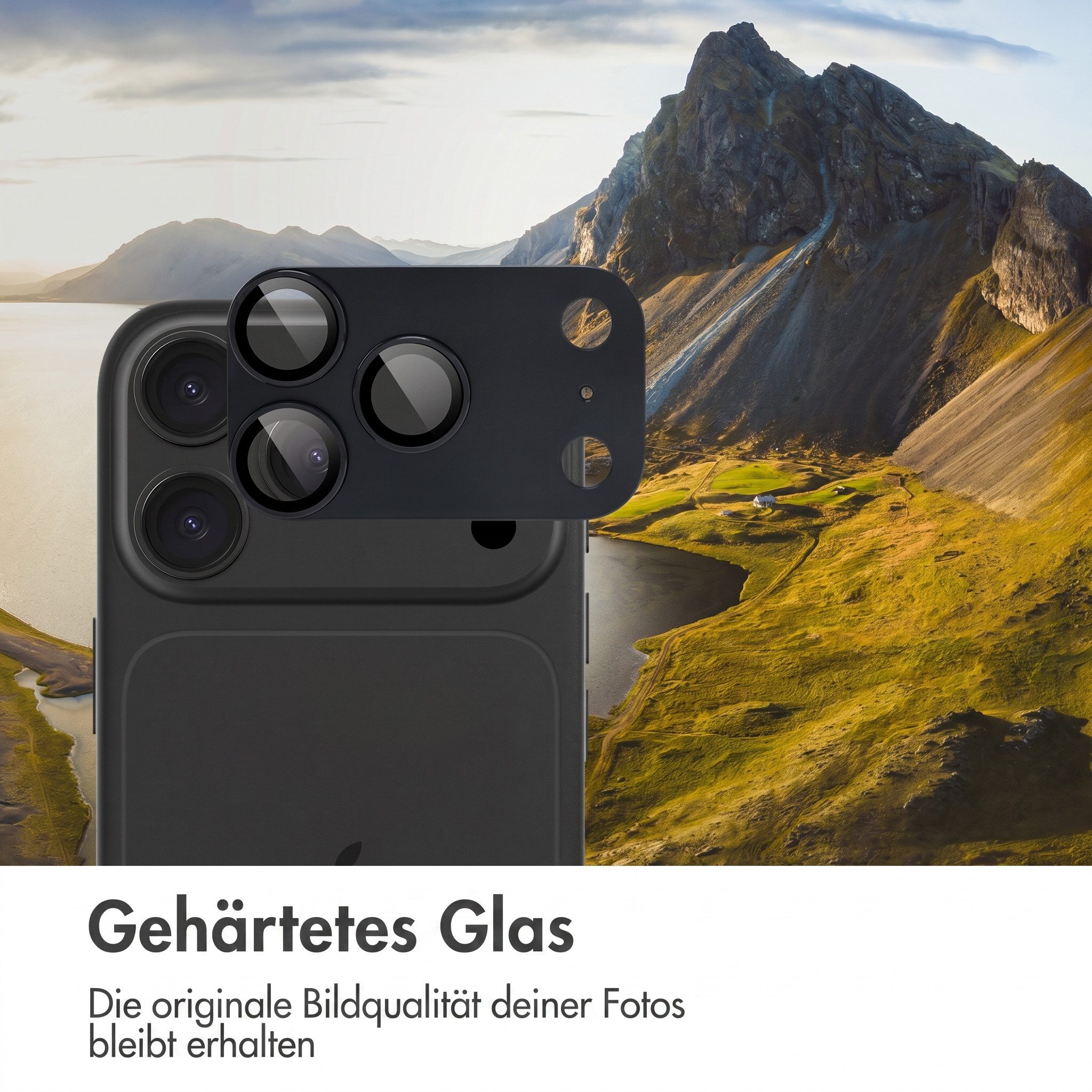 imoshion Displayschutzglas imoshion Kameraschutz Glas 2er-Pack Apple iPhone 18 Pro / 17 Pro - Sch, 2 Stück – Bild 4 von 5