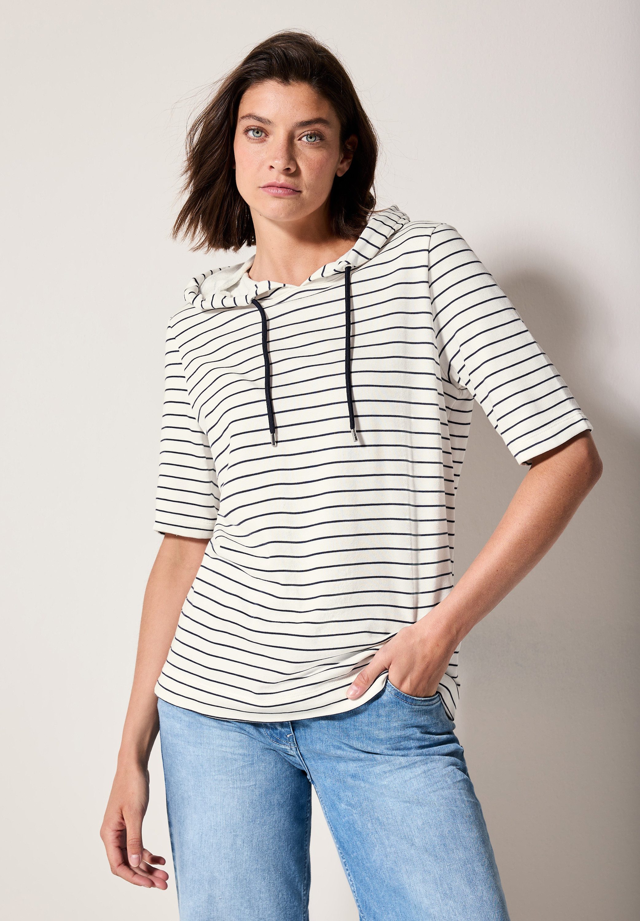 CECIL Kapuzenshirt im soften Baumwoll-Mix günstig online kaufen