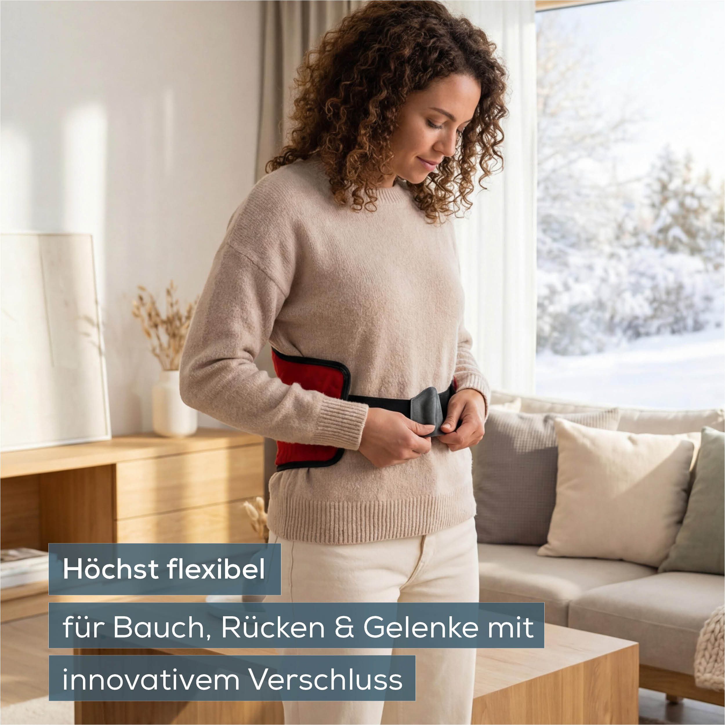 BEURER Heizkissen HK 55 Multifunktionsheizkissen, Körpergerechte Form für Bauch, Rücken und Gelenke