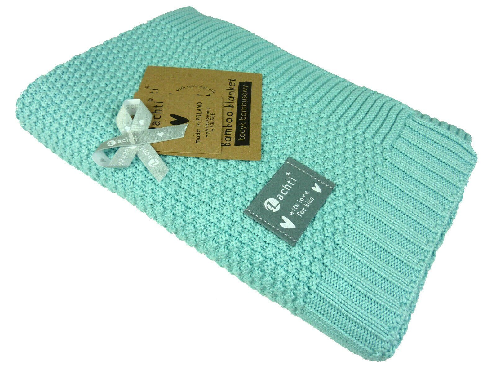 Babydecke gestrickte Babydecke, Baby Decke KC-008, 80x100 cm, Taschen4life, Kuscheldecke für drinnen & draußen, Baby Strickdecke - weich & zart