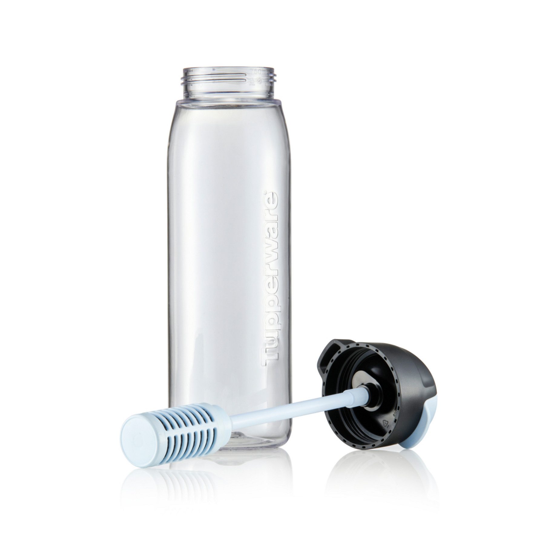 TUPPERWARE Trinkflasche Tupperware Pure&Go Wasserfilter-Flasche 750ml