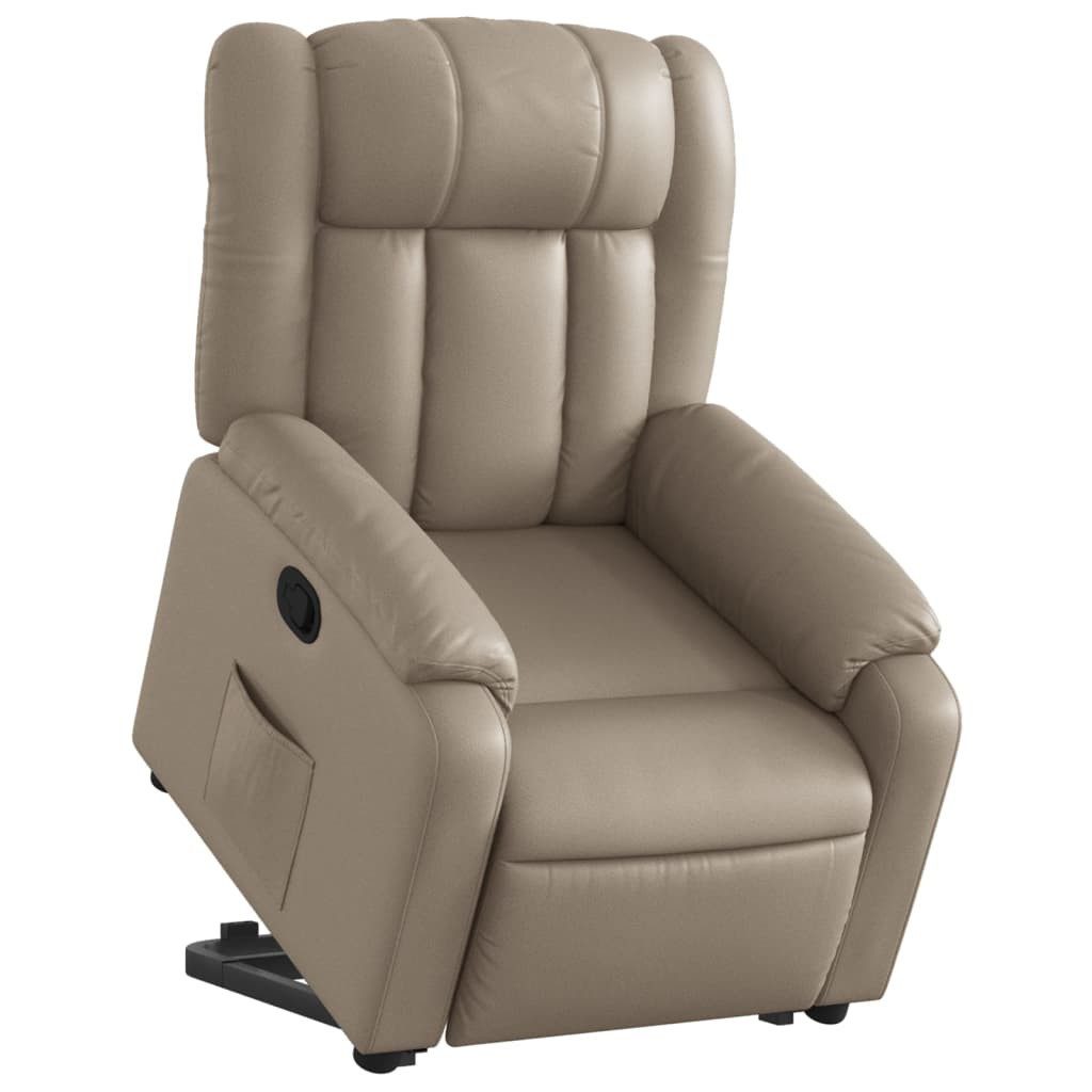 vidaXL Sessel Relaxsessel mit Aufstehhilfe Cappuccino-Braun günstig online kaufen