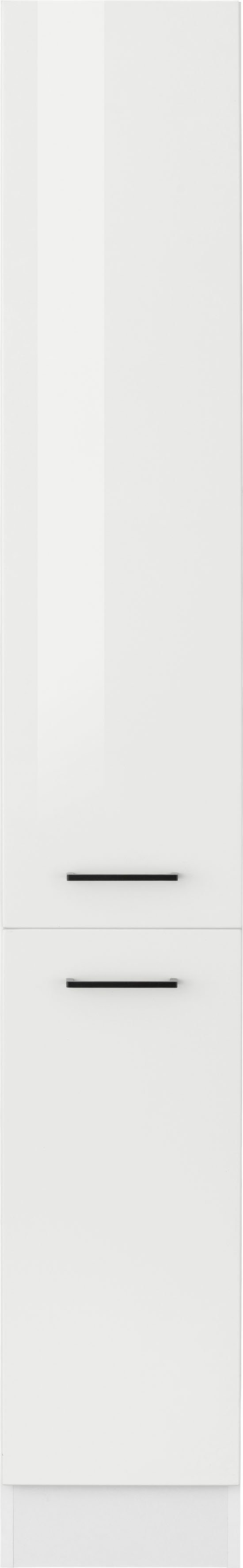 KOCHSTATION Apothekerschrank KS-Trier 30 cm breit, 200 cm hoch, mit 2 Auszügen und 5 Ablagen