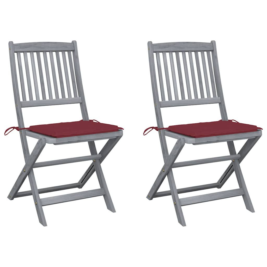 vidaXL Gartenstuhl Klappbare Gartenstühle 2 Stk. günstig online kaufen