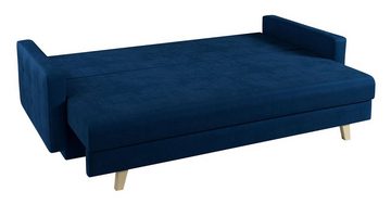 MKS MÖBEL Sofa FRIGA, mit Schlaffunktion und Bettkasten, Modern Still
