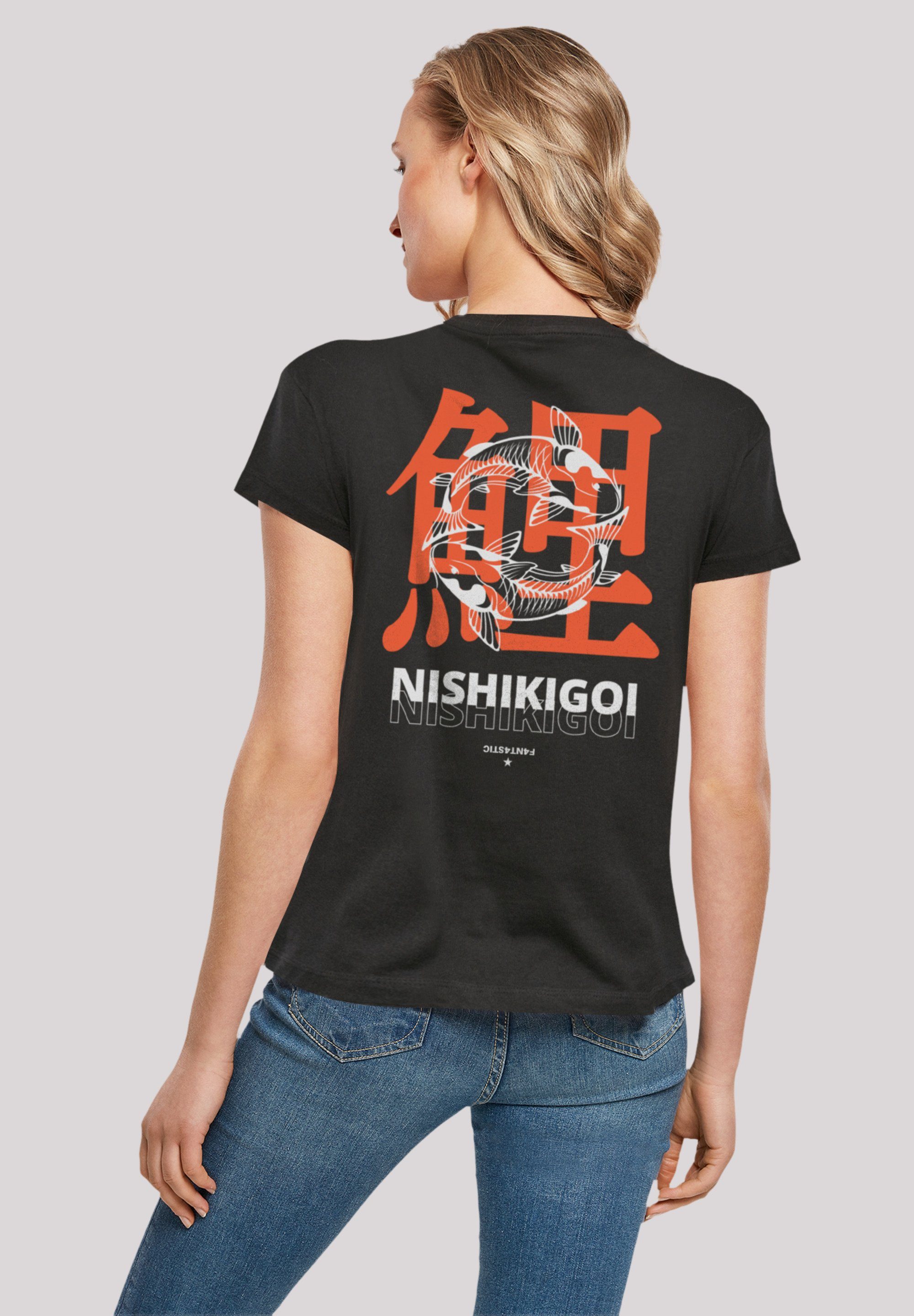 F4NT4STIC T-Shirt Nishikigoi Japan Print, Fällt weit aus, bitte eine Größe  kleiner bestellen